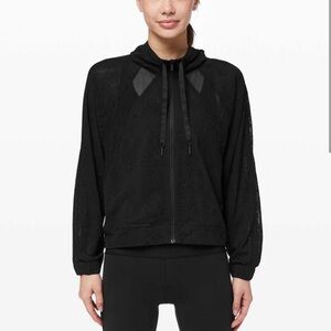 Lululemon In Depth Jacket Lace In Black Sz 4